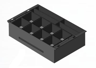 apg Solutions 20466 cash tray Acrylonitrile butadiene styrene (ABS) Black