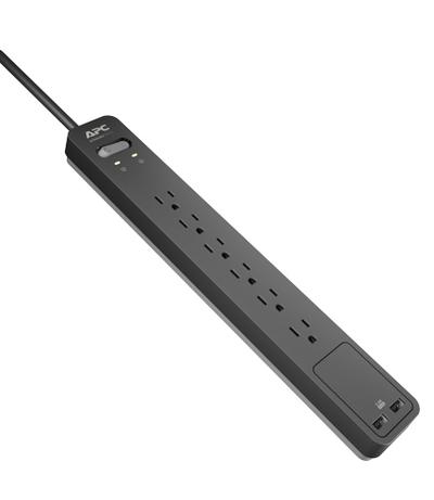 APC SurgeArrest PE6U2 Black 6 AC outlet(s) 120 V 1.83 m