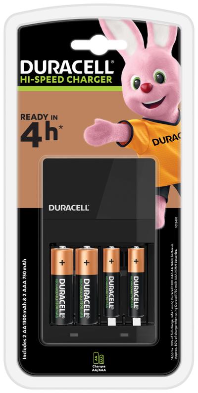 Duracell CEF14 battery charger Household battery AC