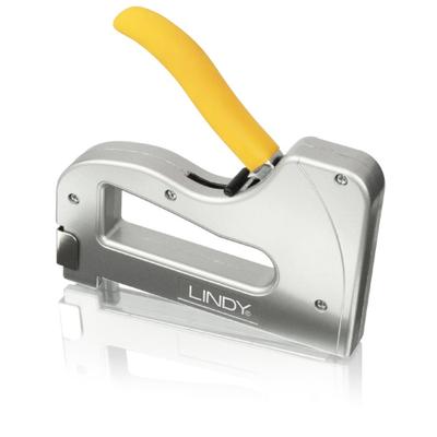 Lindy Heavy Duty Cable Tacker Stainless steel, Yellow