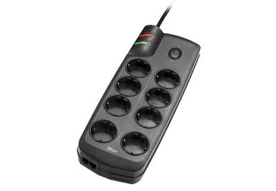 Trust Energy Saving 8 Port Surge Guard BE/FR Black 8 AC outlet(s) 220 V