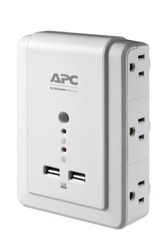 APC P6WU2 surge protector White 6 AC outlet(s) 120 V