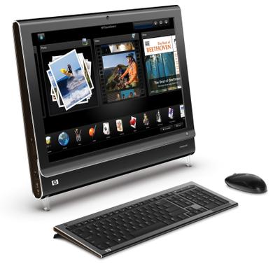 HP TouchSmart IQ535uk Intel® Core™2 Duo P7450 55.9 cm (22") 1680 x 1050 pixels Touchscreen 4 GB DDR2-SDRAM 1 TB HDD NVIDIA® GeForce® 9600M GS Windows Vista Home Premium Black