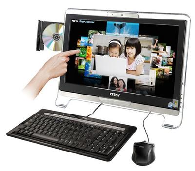 MSI Wind Top AE1900 Intel Atom® 47 cm (18.5") 1366 x 768 pixels 1 GB DDR2-SDRAM 160 GB Intel® GMA 950 Black