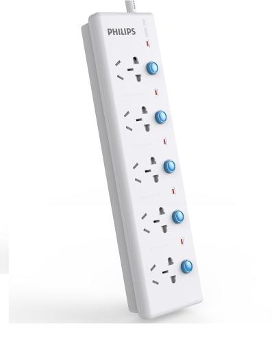 Philips SPS6520C/93 surge protector White 5 AC outlet(s) 1.8 m