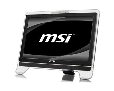 MSI AE2020-031UK All-in-One PC/workstation 50.8 cm (20") 1600 x 900 pixels Touchscreen 3 GB DDR2-SDRAM 320 GB NVIDIA® GeForce® 9300 Windows 7 Home Premium Black