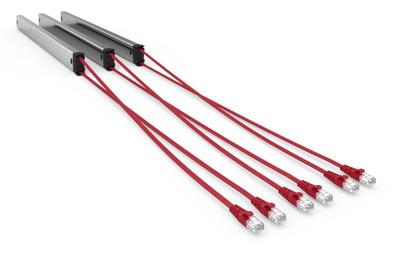 PATCHBOX Plus+ STP Long Range Rack Cable tray Black, Red, Silver 3 pc(s)