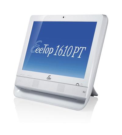 ASUS EeeTop PC ET1610PT Intel Atom® 39.6 cm (15.6") 1366 x 768 pixels 1 GB DDR2-SDRAM 160 GB Intel® GMA 3150 White