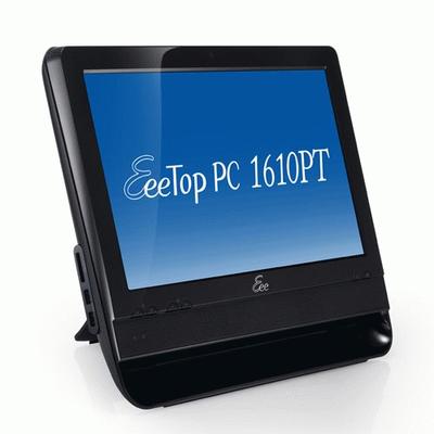 ASUS EeeTop PC ET1610PT Intel Atom® 39.6 cm (15.6") 1366 x 768 pixels Touchscreen 1 GB DDR2-SDRAM 160 GB Intel® GMA 3150 Black