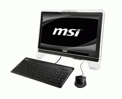 MSI Wind Top AE2020 50.8 cm (20") 1600 x 900 pixels Touchscreen 3 GB DDR2-SDRAM 320 GB NVIDIA® GeForce® 9300 Windows 7 Home Premium Black