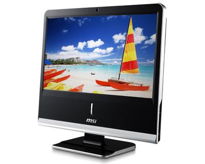 MSI Wind Top AP1920-008EE Intel Atom® D510 47 cm (18.5") 1366 x 768 pixels 2 GB DDR2-SDRAM 320 GB Intel® GMA 3150 Windows 7 Home Premium Black