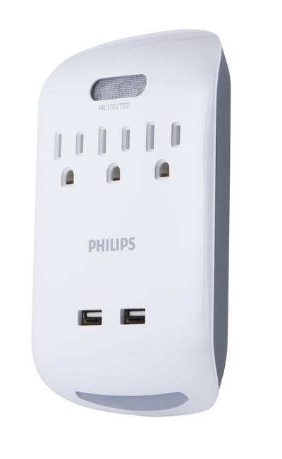 Philips SPP6232WB/37 surge protector White 3 AC outlet(s)