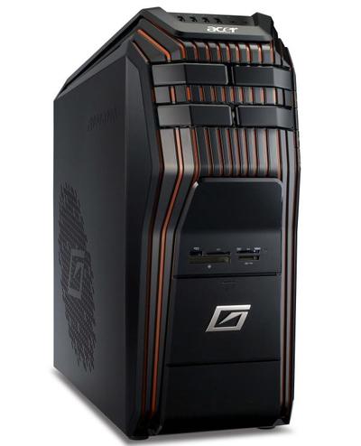 Acer Aspire Predator G5900 Intel® Core™ i5 6 GB DDR3-SDRAM 1 TB AMD Radeon HD 5850 Windows 7 Home Premium Black, Orange