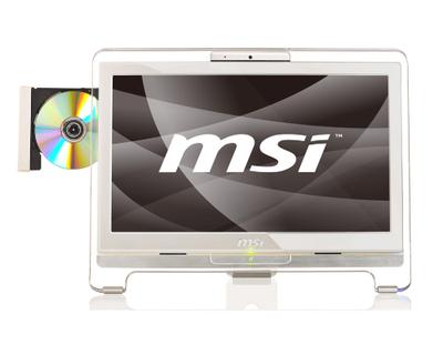 MSI Wind Top AE1920-033FR Intel Atom® D525 47 cm (18.5") 1366 x 768 pixels Touchscreen 2 GB DDR3-SDRAM 320 GB Intel® GMA 3150 Windows 7 Home Premium White