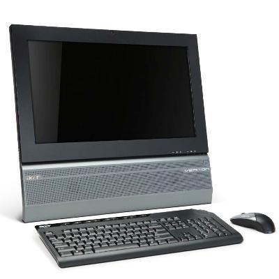 Acer Veriton Z431G 54.6 cm (21.5") 1920 x 1080 pixels 2 GB DDR3-SDRAM 500 GB Intel HD Windows 7 Professional Black, Grey