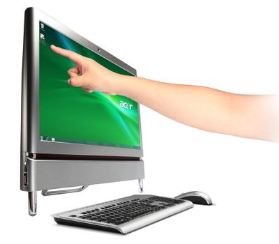 Acer Aspire Z5710 Intel® Core™ i5 58.4 cm (23") 1920 x 1080 pixels Touchscreen 4 GB DDR3-SDRAM 500 GB NVIDIA GeForce G240M Windows 7 Home Premium Silver