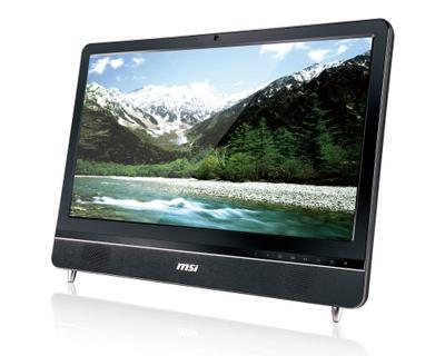 MSI Wind Top AE2400 Intel® Pentium® E5400 59.9 cm (23.6") 1920 x 1080 pixels Touchscreen All-in-One PC 4 GB DDR3-SDRAM 640 GB HDD AMD Mobility Radeon HD 5730 Windows 7 Home Premium Black