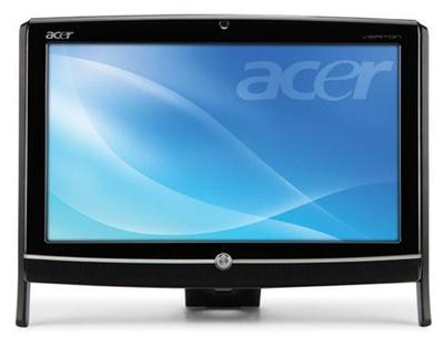 Acer Veriton Z292G Intel Atom® D525 47 cm (18.5") 1366 x 768 pixels Touchscreen 2 GB DDR3-SDRAM 160 GB NVIDIA® ION™ Windows 7 Professional Black