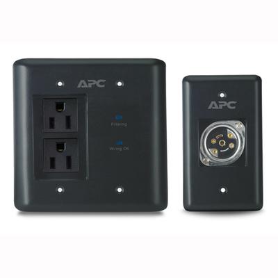 APC AV Black In-Wall Power Filter and Connection Kit
