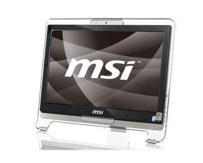 MSI AE1900-10SUS All-in-One PC/workstation Intel Atom® 330 47 cm (18.5") 1366 x 768 pixels Touchscreen 2 GB DDR2-SDRAM 250 GB Intel® GMA 950 Windows Vista Home Basic Black