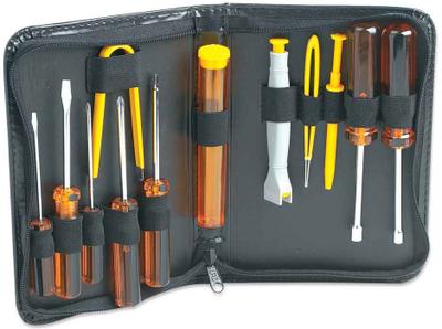 Manhattan Basic Computer Tool Kit, Computer Tool Kit, 13 pieces, Carry Pouch