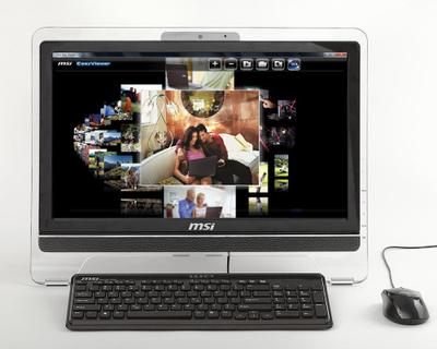 MSI Wind Top AE2040 50.8 cm (20") 1600 x 900 pixels Touchscreen 2 GB DDR3-SDRAM 320 GB Intel® GMA HD Windows 7 Home Premium Black