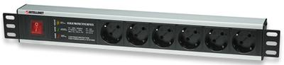 Intellinet 19" Rackmount Black 6 AC outlet(s) 250 V 3 m