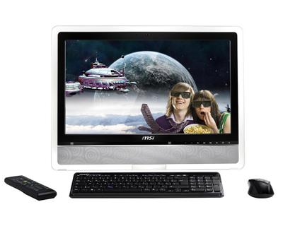 MSI Wind Top AE2420 3D Intel® Core™ i5 i5-650 59.9 cm (23.6") Touchscreen 4 GB DDR3-SDRAM 1 TB AMD Mobility Radeon HD 5730 Windows 7 Home Premium Black, Silver