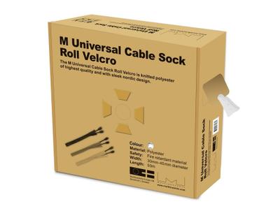Multibrackets M Universal Cable Sock Roll Velcro White 50m-L