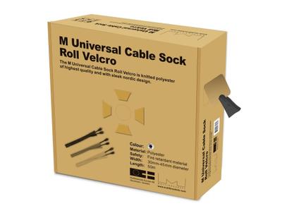 Multibrackets M Universal Cable Sock Roll Velcro Black 50m-L