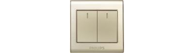 Philips 692341078071000 light switch Polycarbonate (PC) Champagne, Gold