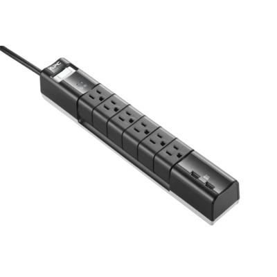 APC PE6RU3 surge protector Black 6 AC outlet(s) 120 V 1.83 m