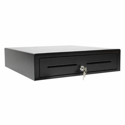 apg Solutions Standard-Duty Point of Sale Cash Drawer | Vasario Series VB320-1-BL1616 - USD 5 Bill - 5 Coin - Black - 4.3" Height x 16.2" Width x 16.3" Depth - TAA Compliant
