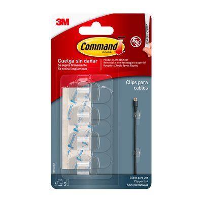 3M 7100127054 cable organizer Desk/Wall Cable clip Transparent 9 pc(s)