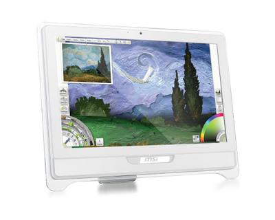MSI Wind Top AE2240-008NL 54.6 cm (21.5") 1920 x 1080 pixels Touchscreen 2 GB DDR3-SDRAM 640 GB Intel® GMA HD Windows 7 Home Premium White