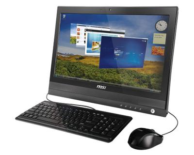 MSI Wind Top AP2000-017FR 50.8 cm (20") 1600 x 900 pixels Touchscreen 2 GB DDR3-SDRAM 320 GB Intel® HD Graphics Windows 7 Home Premium Black