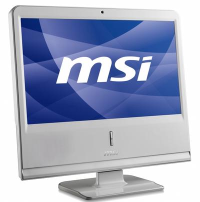MSI AP1900-04IT_W All-in-One PC/workstation Intel Pentium Mobile N270 47 cm (18.5") 1366 x 768 pixels 1 GB DDR2-SDRAM 160 GB Intel® GMA 950 White
