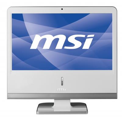 MSI AP1900-04IT_W All-in-One PC/workstation Intel Pentium Mobile N270 47 cm (18.5") 1366 x 768 pixels 1 GB DDR2-SDRAM 160 GB Intel® GMA 950 White