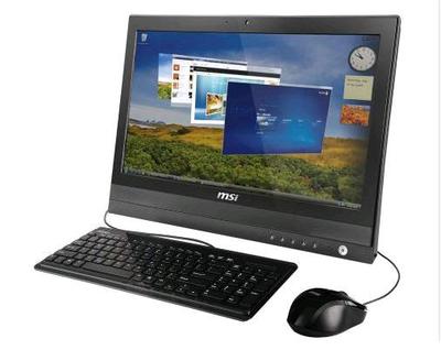 MSI Wind Top Professional AP2000-P6223W7P 50.8 cm (20") 1600 x 900 pixels Touchscreen 2 GB DDR3-SDRAM 320 GB Intel® HD Graphics Windows 7 Professional Black, Silver