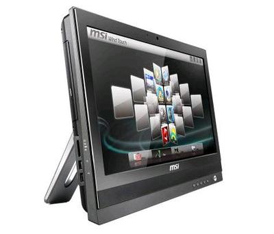 MSI Wind Top Professional AP2000-P6223W7P 50.8 cm (20") 1600 x 900 pixels Touchscreen 2 GB DDR3-SDRAM 320 GB Intel® HD Graphics Windows 7 Professional Black, Silver