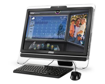 MSI Wind Top AE2050-013NE E-350 50.8 cm (20") 1600 x 900 pixels Touchscreen 2 GB DDR3-SDRAM 500 GB AMD Radeon HD 6310 Windows 7 Home Premium Black