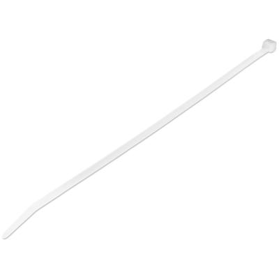 StarTech.com 10"(25cm) Cable Ties - 1/8"(4mm) wide, 2-5/8"(68mm) Bundle Diameter, 50lb(22kg) Tensile Strength, Nylon Self Locking Zip Ties w/ Curved Tip - 94V-2/UL Listed, 100 Pack - White - TAA