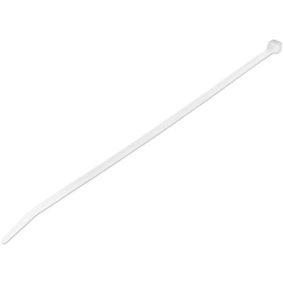 StarTech.com 10"(25cm) Cable Ties - 1/8"(4mm) wide, 2-5/8"(68mm) Bundle Diameter, 50lb(22kg) Tensile Strength, Nylon Self Locking Zip Ties w/Curved Tip, 94V-2/UL Listed, 1000 Pack - White - TAA