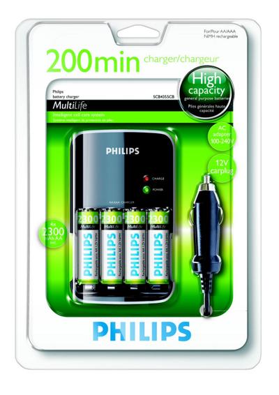 Philips MultiLife SCB4355CB 200 minutes Battery charger