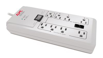APC P8GT surge protector White 8 AC outlet(s) 120 V 1.83 m