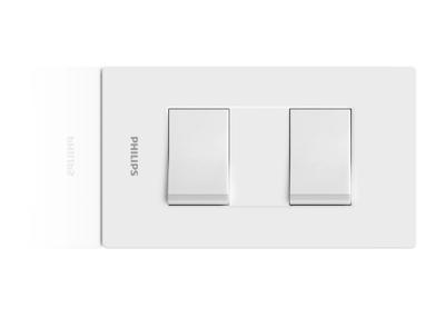 Philips 8718699673826 light switch Polycarbonate (PC) White